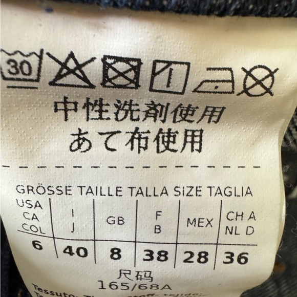 Weekend MaxMara Blue High Rise Jeans Dark Wash Size 6 - Picture 11 of 14